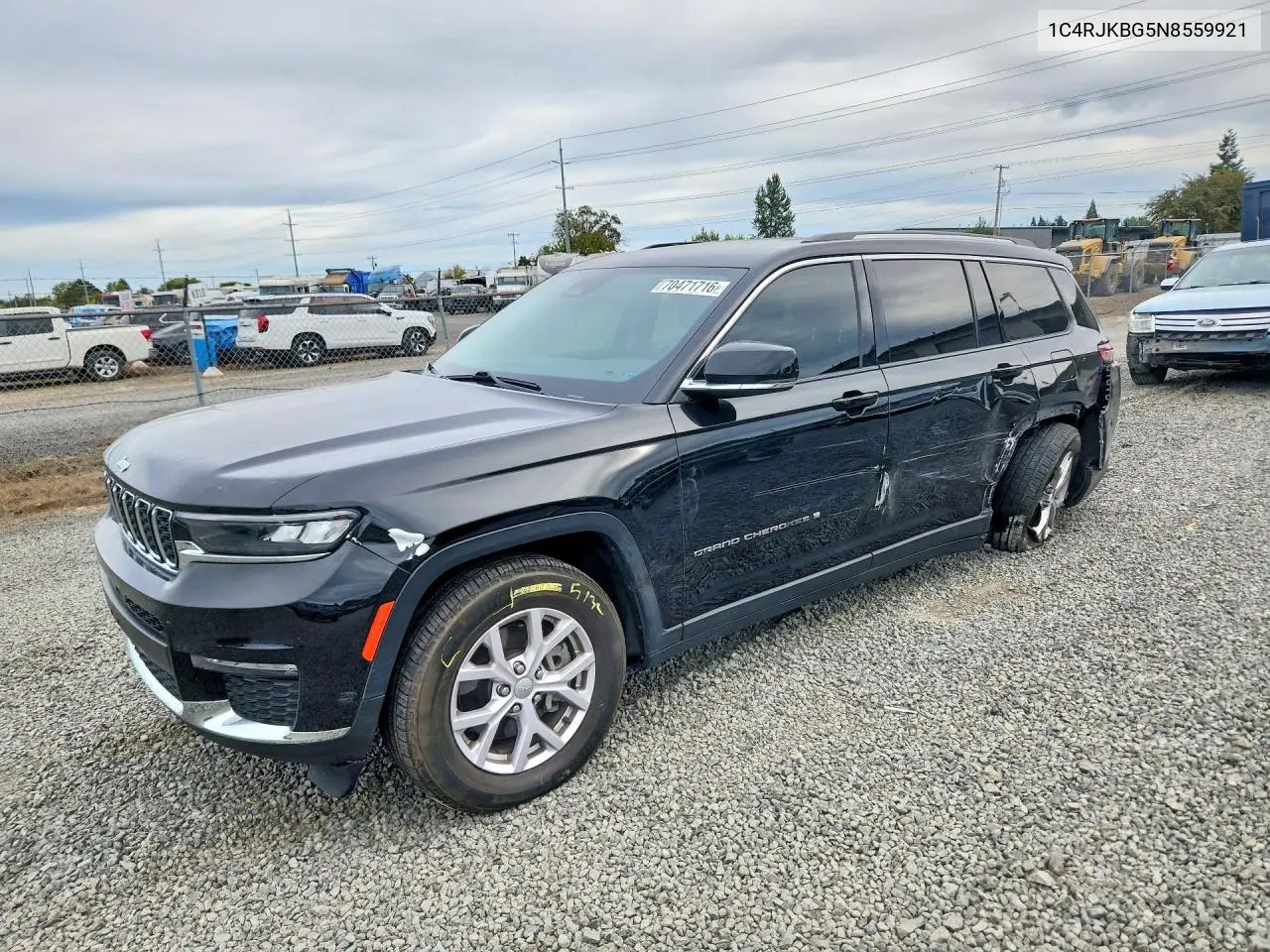 JEEP GRAND CHEROKEE 2022, VIN 1C4RJKBG5N8559921