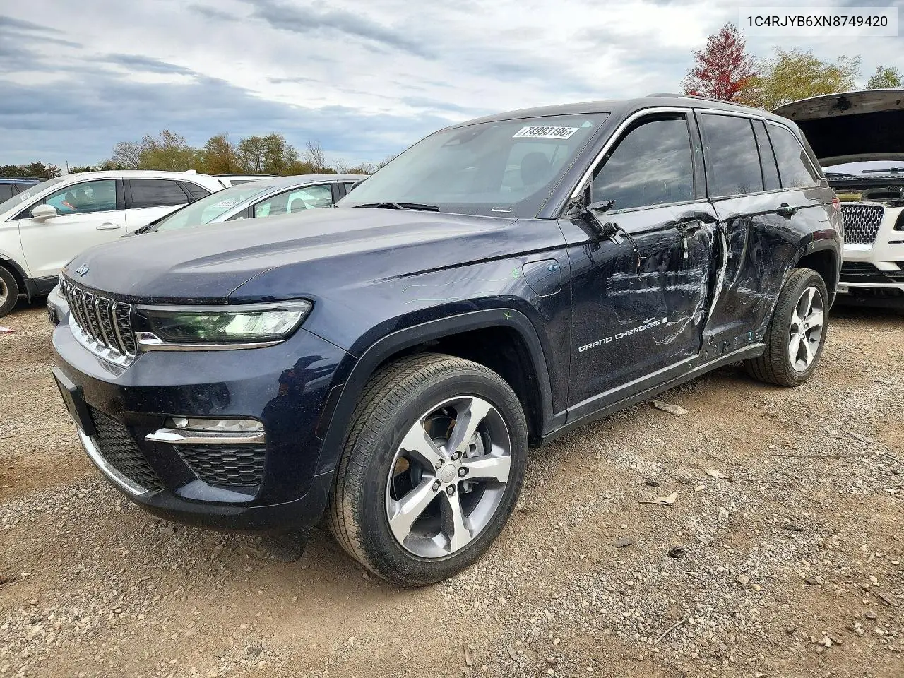 JEEP GRAND CHEROKEE 2022, VIN 1C4RJYB6XN8749420