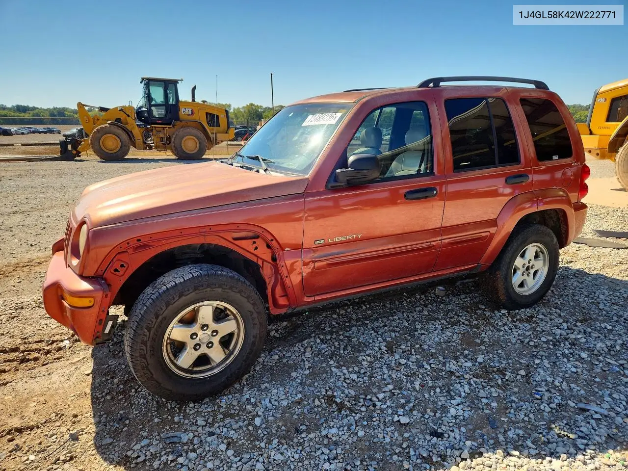 JEEP LIBERTY (NORTH AMERICA) 2002, VIN 1J4GL58K42W222771