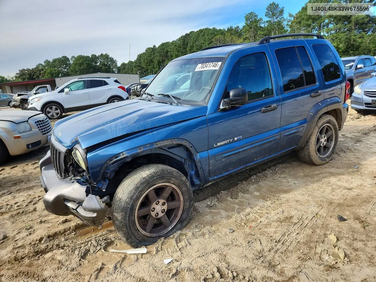 JEEP LIBERTY (NORTH AMERICA) 2003, VIN 1J4GL48K33W675596