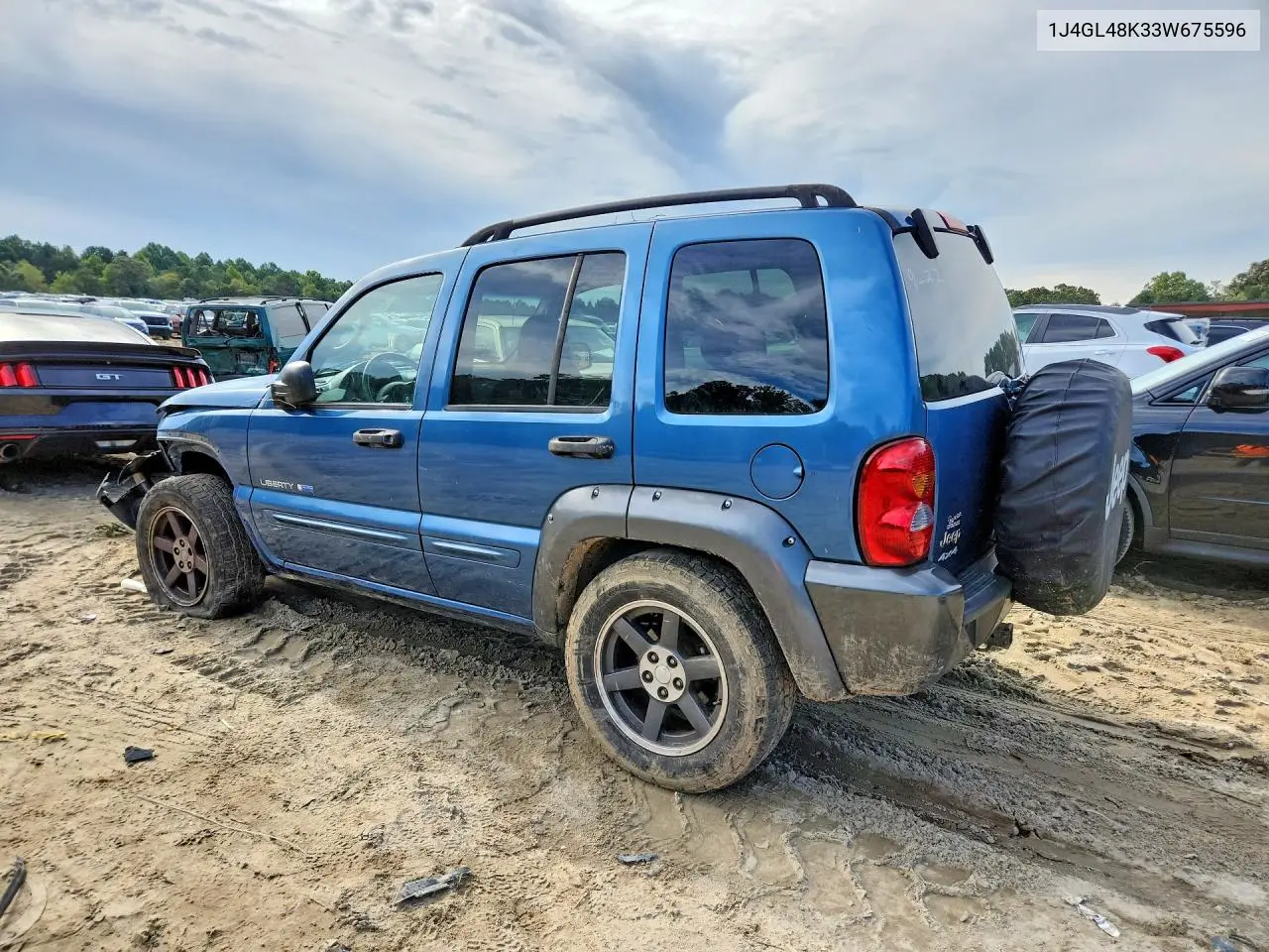 2003 JEEP LIBERTY (NORTH AMERICA) VIN 1J4GL48K33W675596 — фото 2