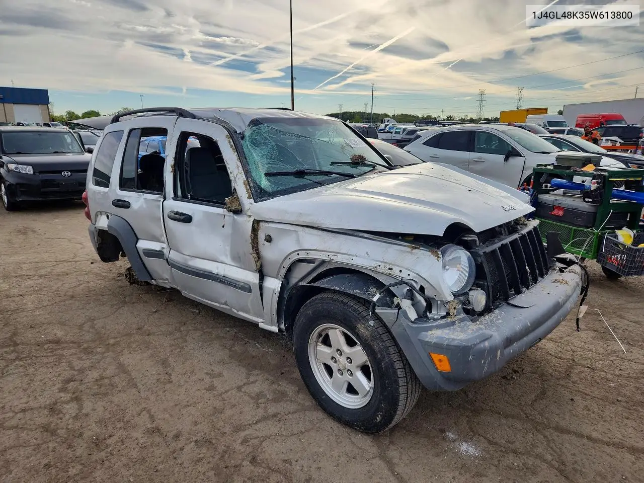 2005 JEEP LIBERTY (NORTH AMERICA) VIN 1J4GL48K35W613800 — фото 4