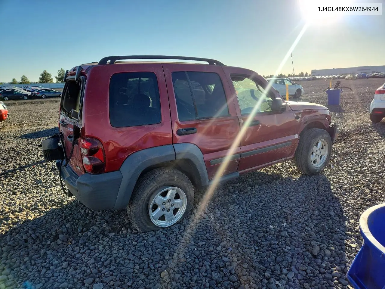 2006 JEEP LIBERTY (NORTH AMERICA) VIN 1J4GL48KX6W264944 — фото 3