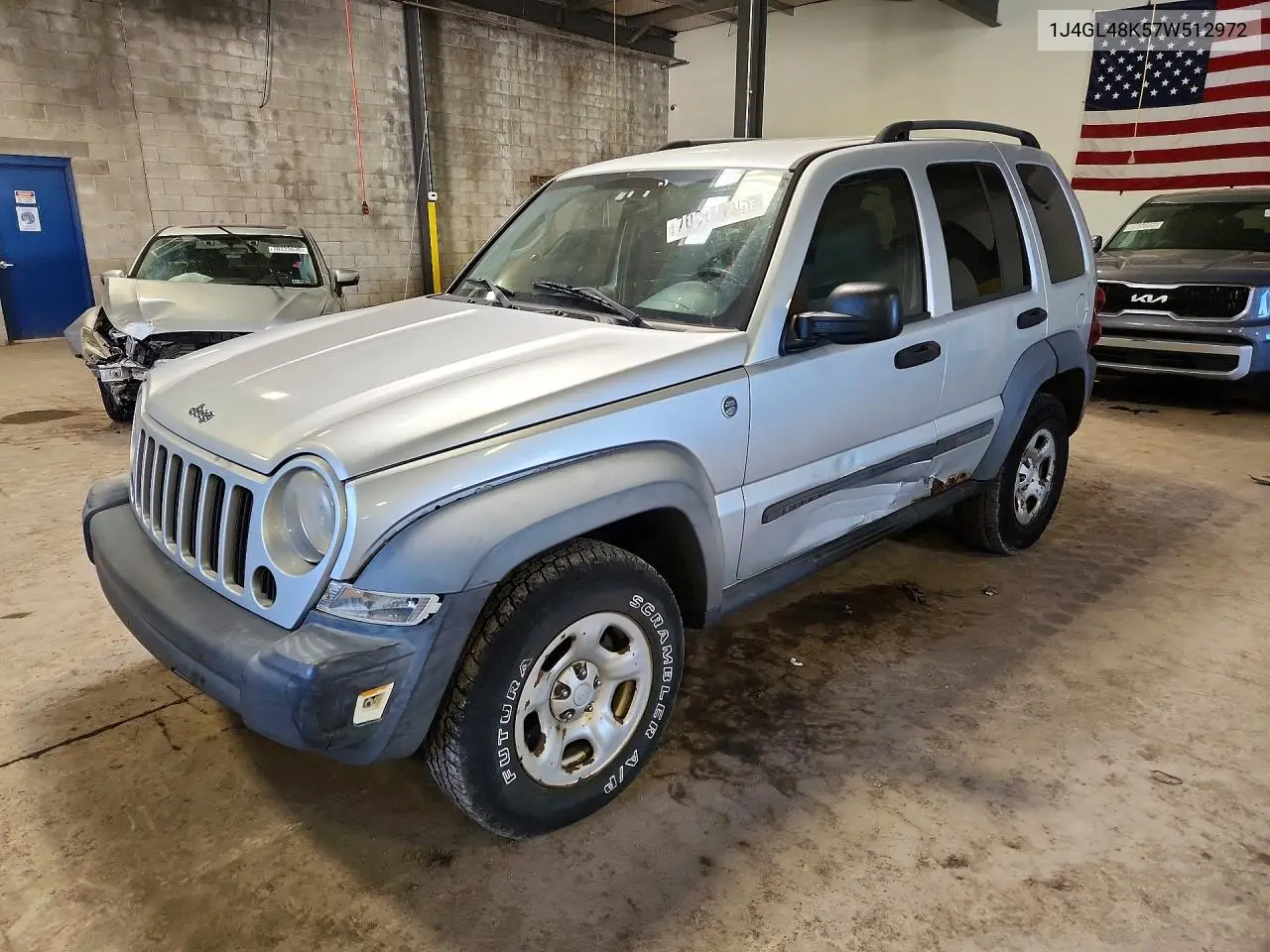 JEEP LIBERTY (NORTH AMERICA) 2007, VIN 1J4GL48K57W512972