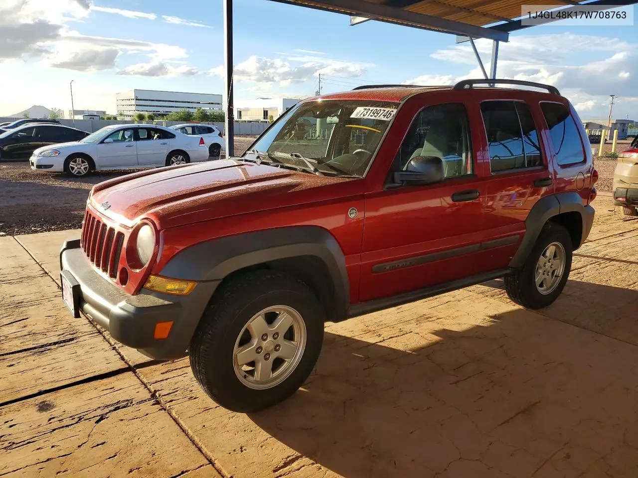 JEEP LIBERTY (NORTH AMERICA) 2007, VIN 1J4GL48K17W708763