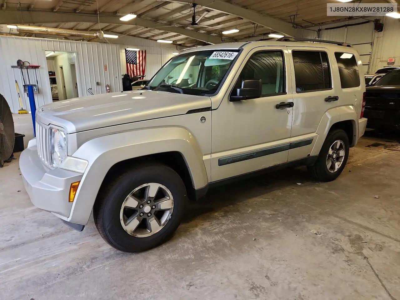 JEEP LIBERTY (NORTH AMERICA) 2008, VIN 1J8GN28KX8W281288