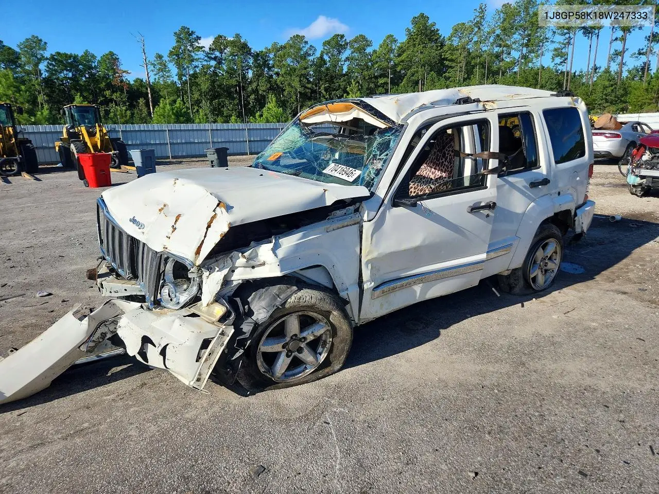 JEEP LIBERTY (NORTH AMERICA) 2008, VIN 1J8GP58K18W247333