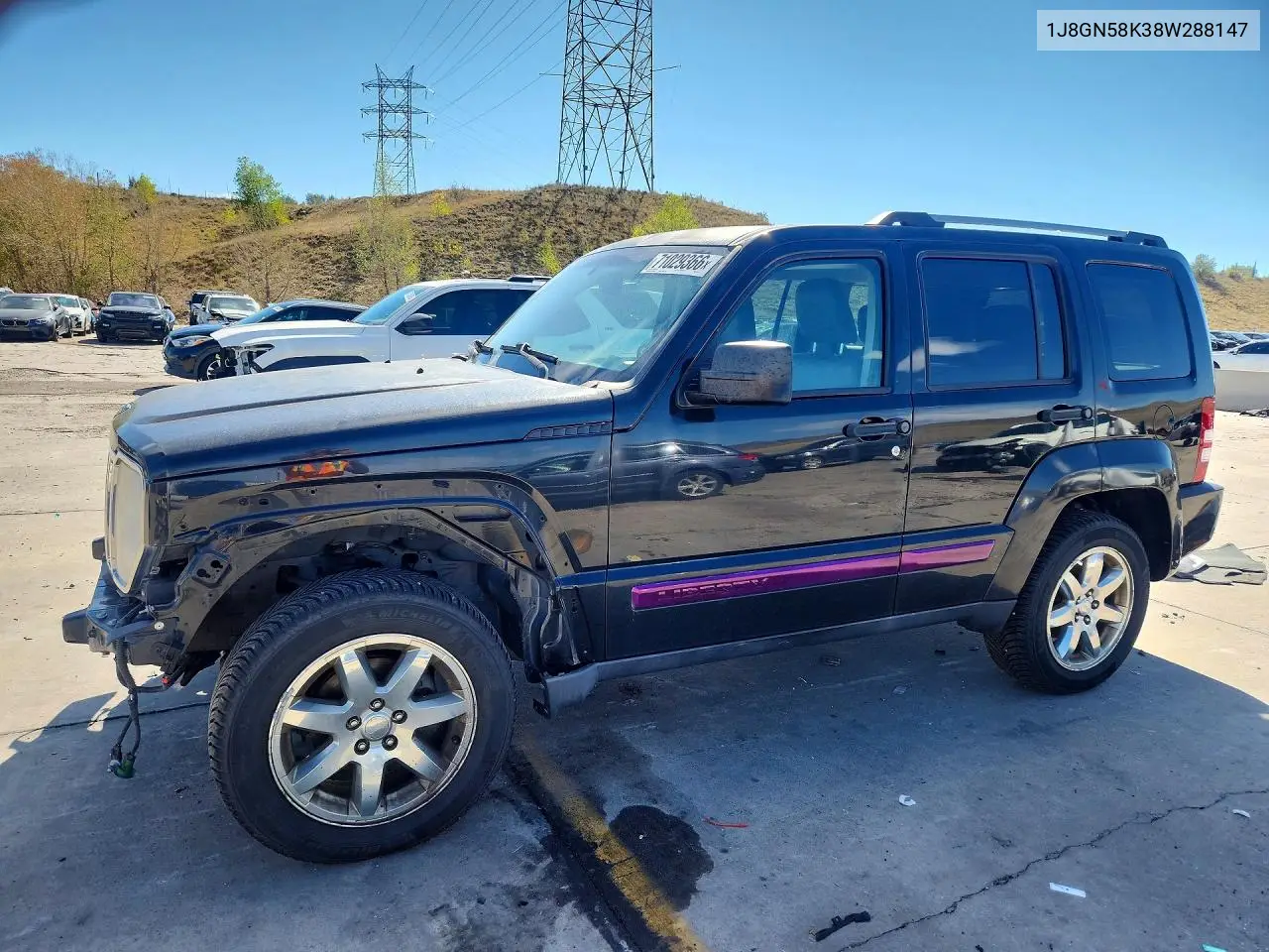JEEP LIBERTY (NORTH AMERICA) 2008, VIN 1J8GN58K38W288147