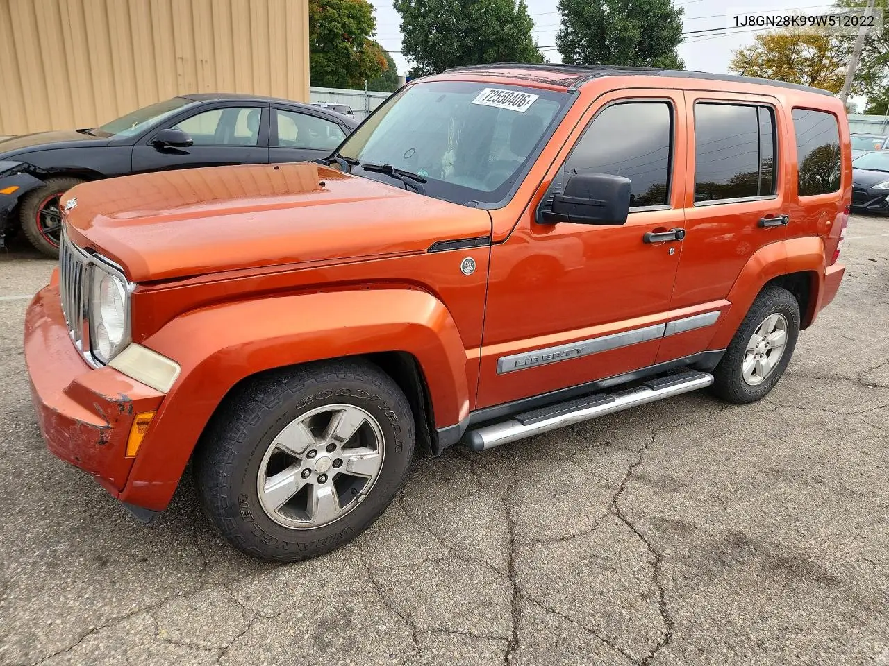 JEEP LIBERTY (NORTH AMERICA) 2009, VIN 1J8GN28K99W512022
