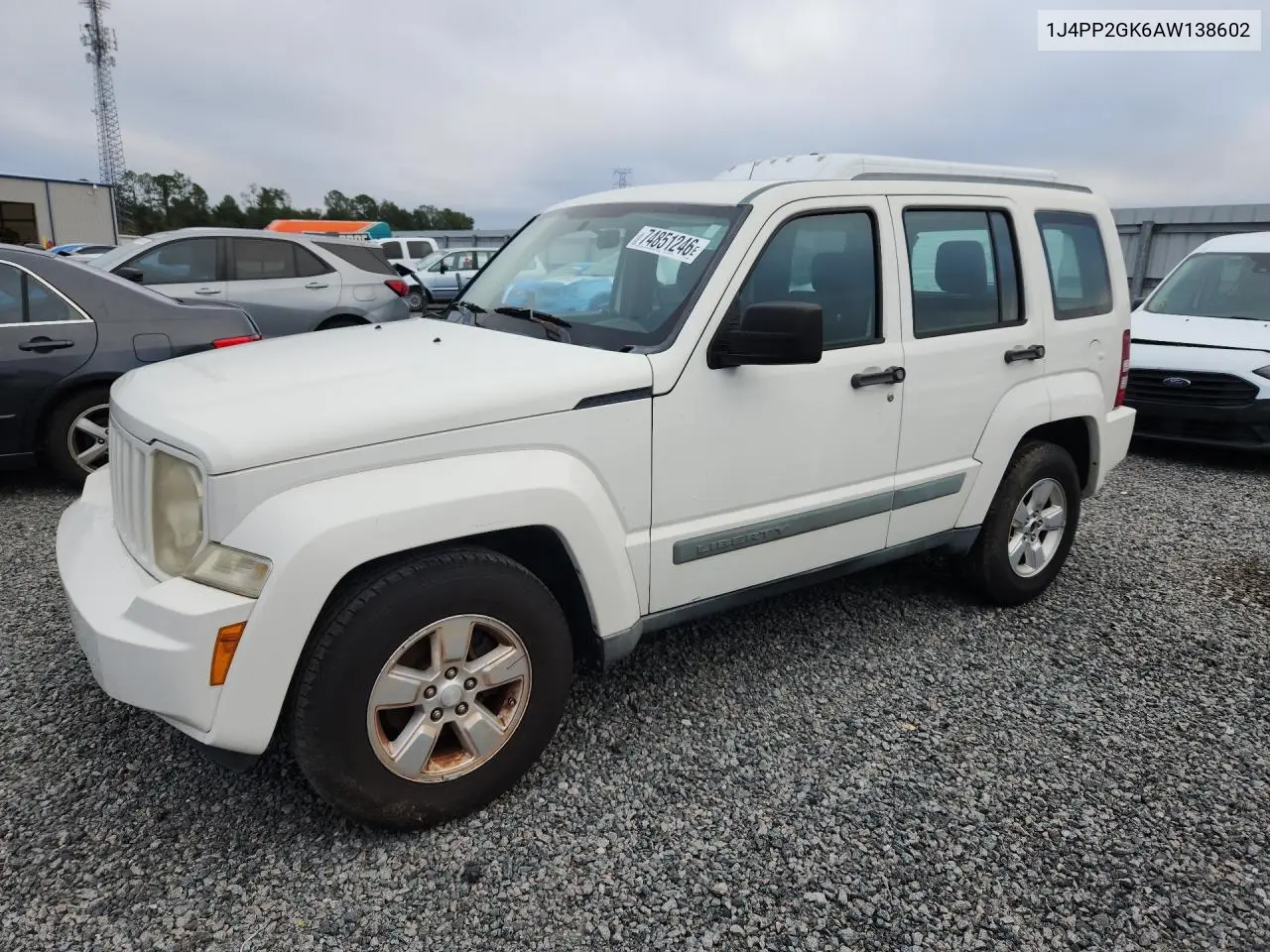 JEEP LIBERTY (NORTH AMERICA) 2010, VIN 1J4PP2GK6AW138602