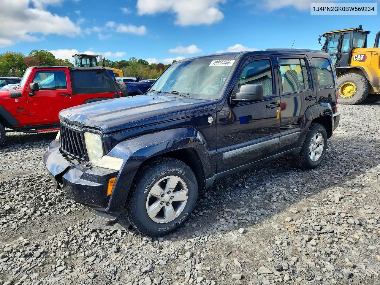 JEEP LIBERTY (NORTH AMERICA) 2011, VIN 1J4PN2GK0BW569234
