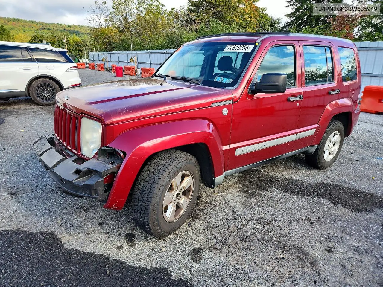 JEEP LIBERTY (NORTH AMERICA) 2011, VIN 1J4PN2GK3BW535949