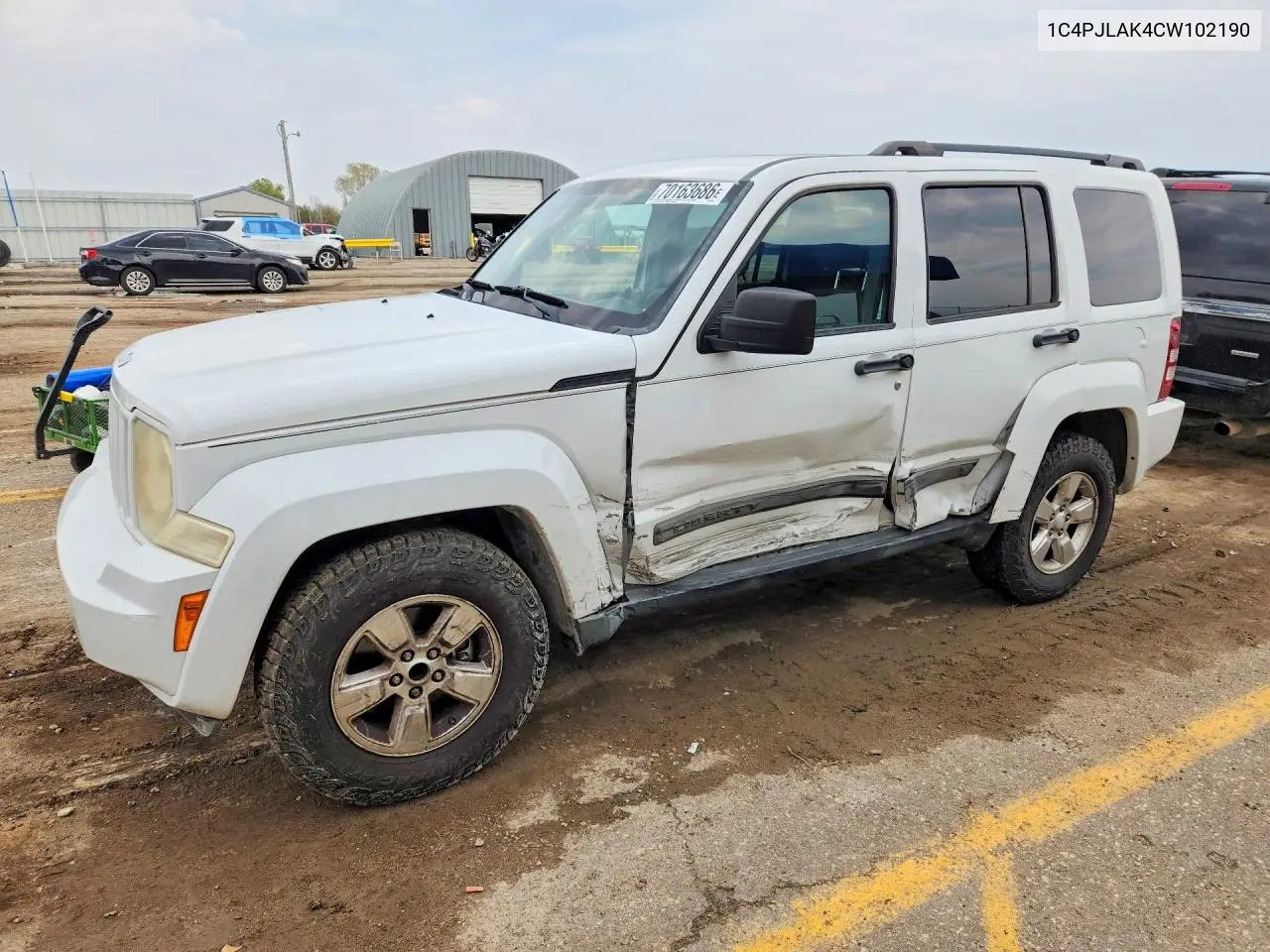JEEP LIBERTY (NORTH AMERICA) 2012, VIN 1C4PJLAK4CW102190