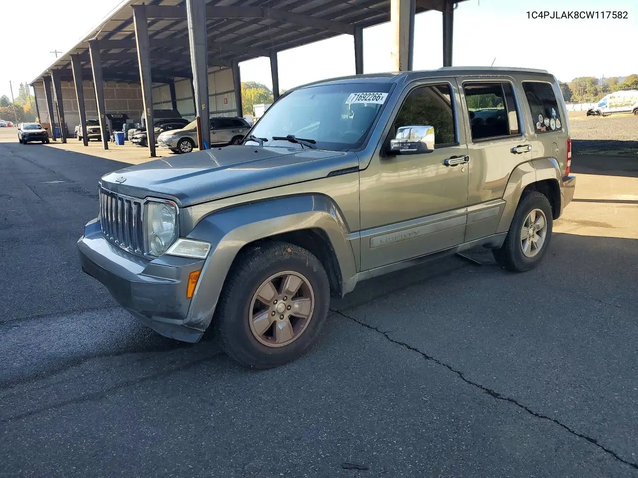 JEEP LIBERTY (NORTH AMERICA) 2012, VIN 1C4PJLAK8CW117582