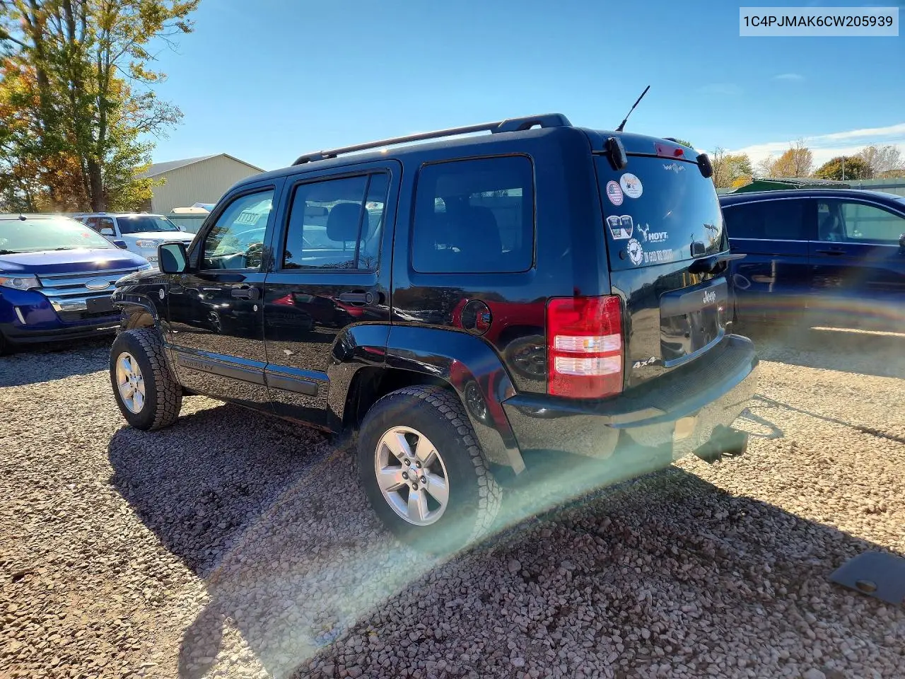 2012 JEEP LIBERTY (NORTH AMERICA) VIN 1C4PJMAK6CW205939 — фото 2