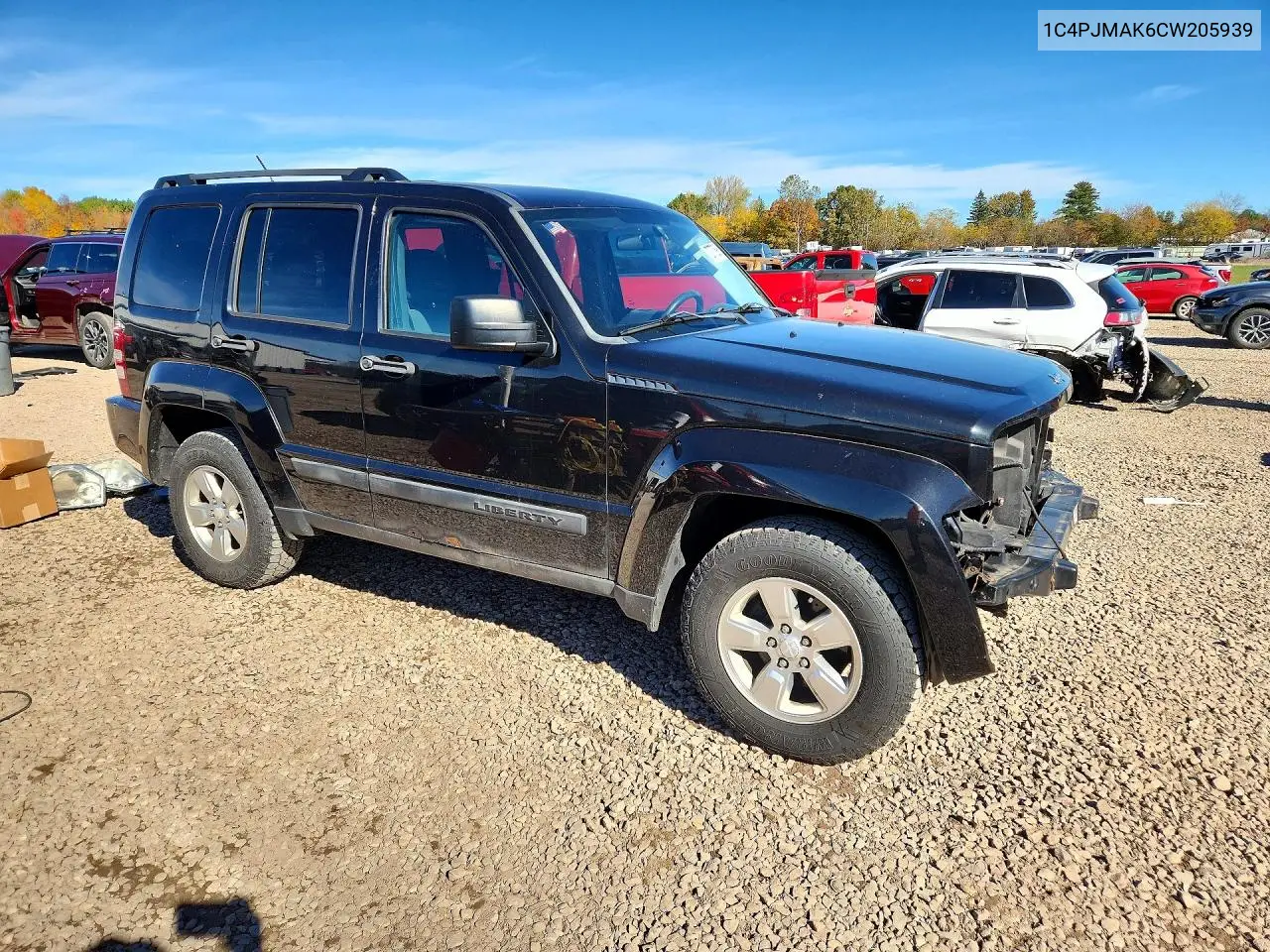 2012 JEEP LIBERTY (NORTH AMERICA) VIN 1C4PJMAK6CW205939 — фото 4