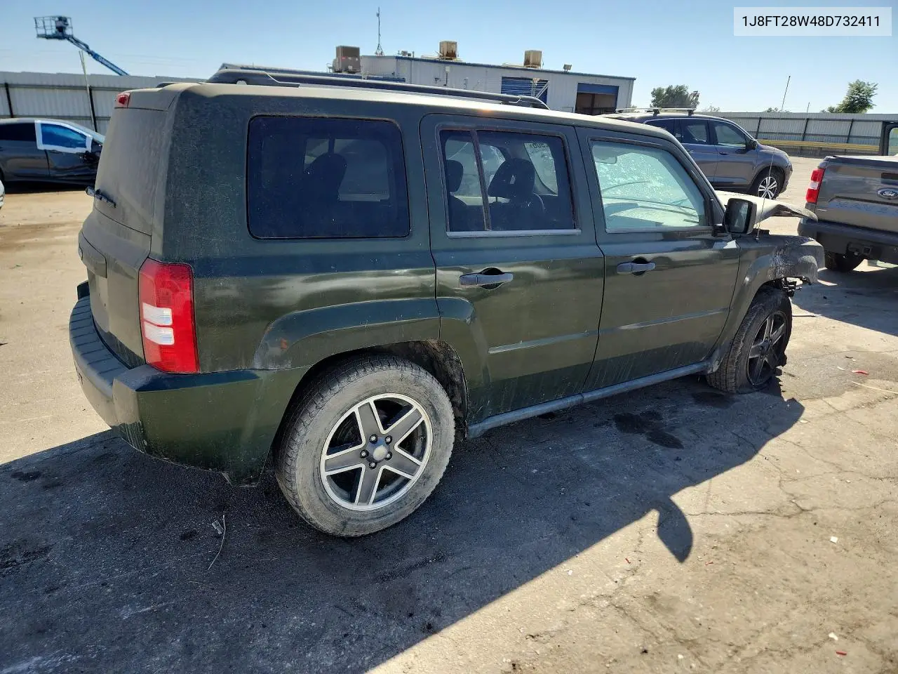 2008 JEEP LIBERTY (PATRIOT) VIN 1J8FT28W48D732411 — фото 3