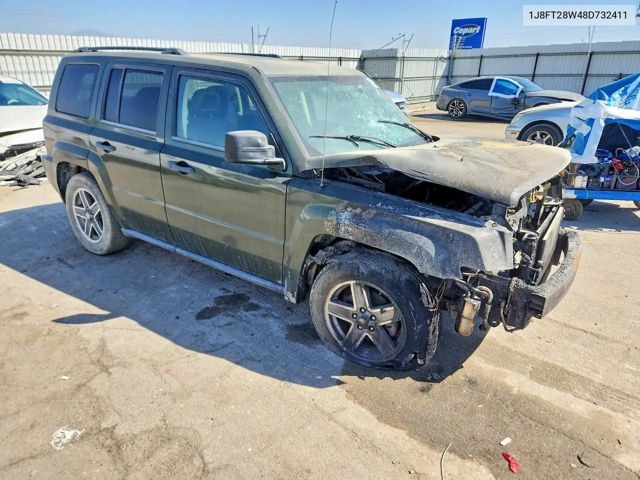 2008 JEEP LIBERTY (PATRIOT) VIN 1J8FT28W48D732411 — фото 4