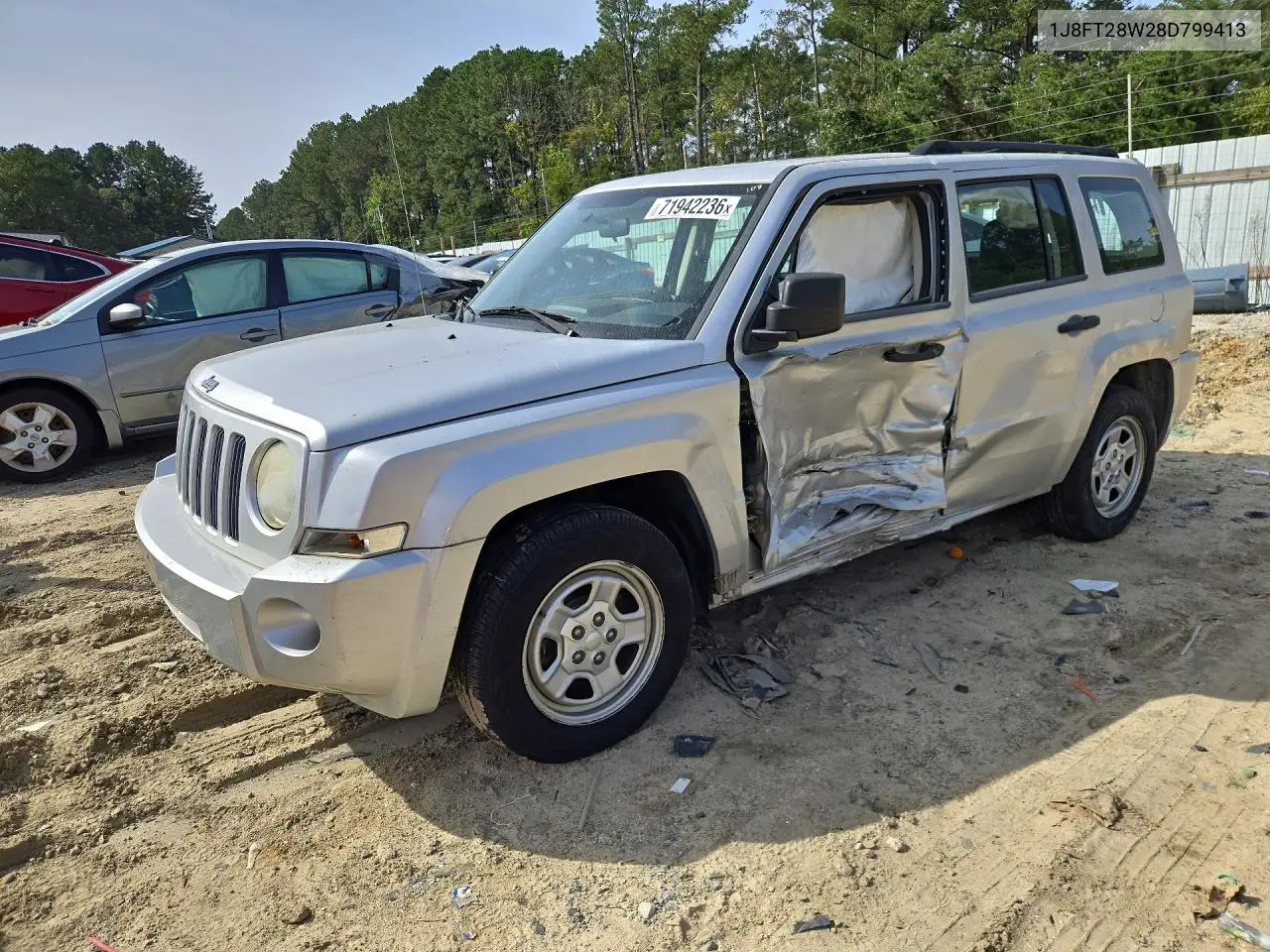 JEEP LIBERTY (PATRIOT) 2008, VIN 1J8FT28W28D799413