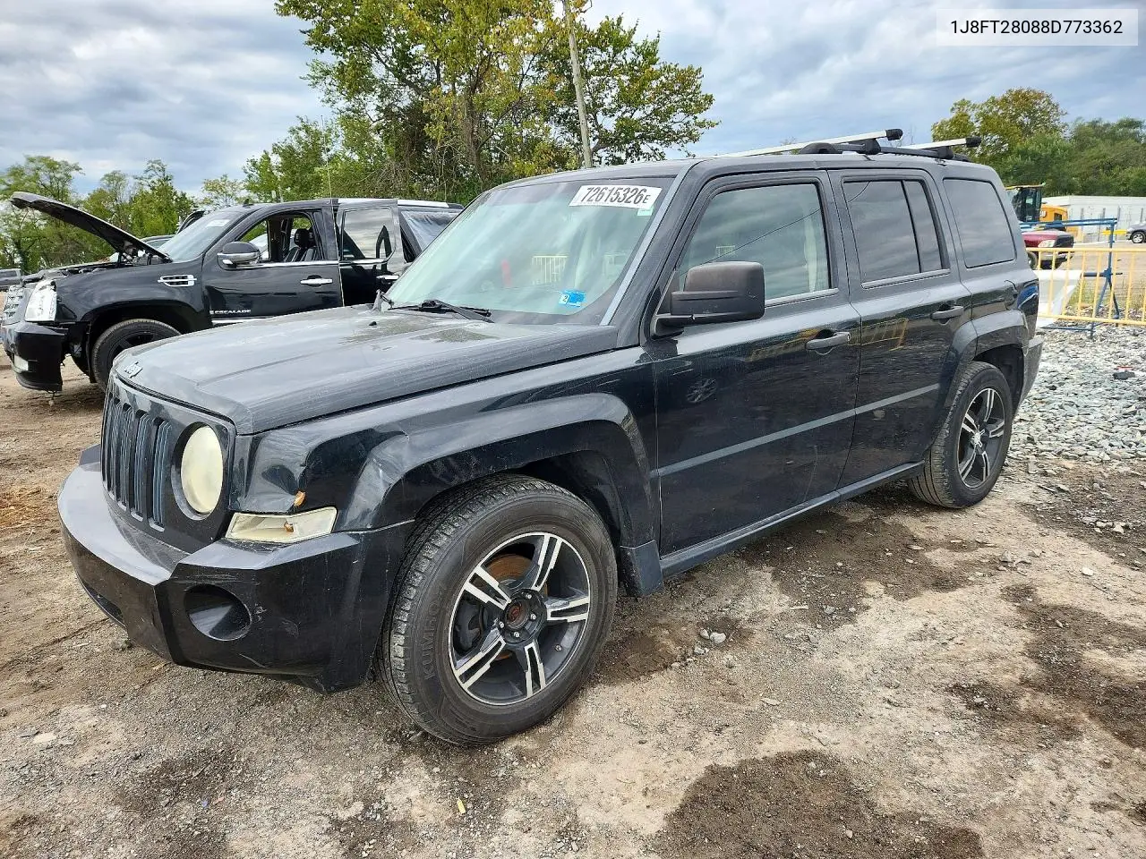 JEEP LIBERTY (PATRIOT) 2008, VIN 1J8FT28088D773362