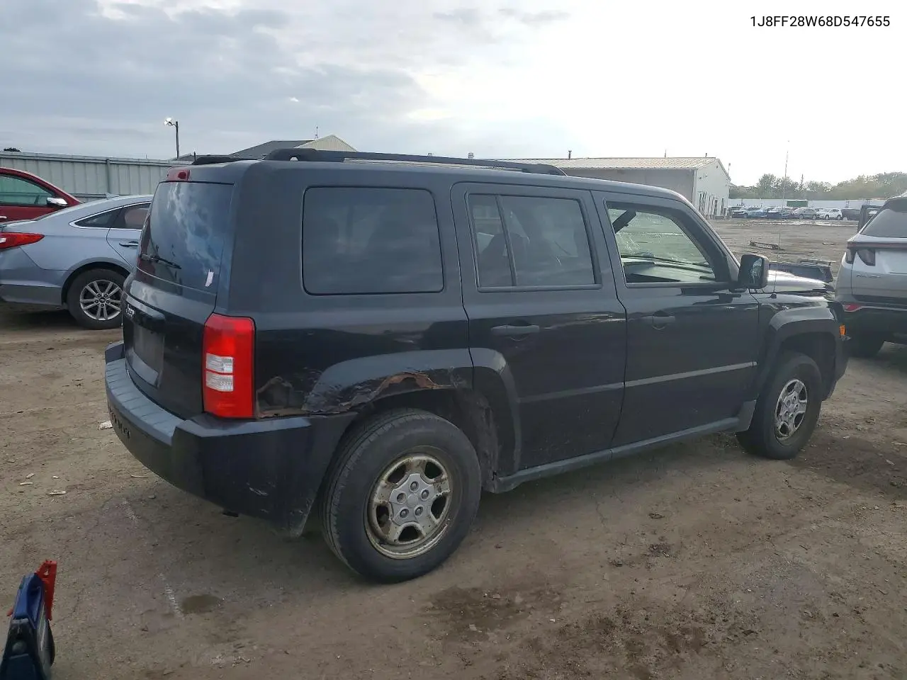 2008 JEEP LIBERTY (PATRIOT) VIN 1J8FF28W68D547655 — фото 3