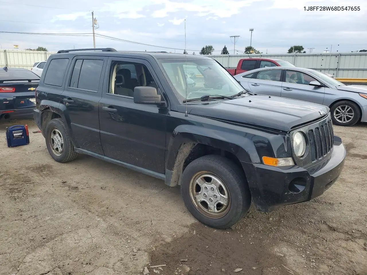 2008 JEEP LIBERTY (PATRIOT) VIN 1J8FF28W68D547655 — фото 4