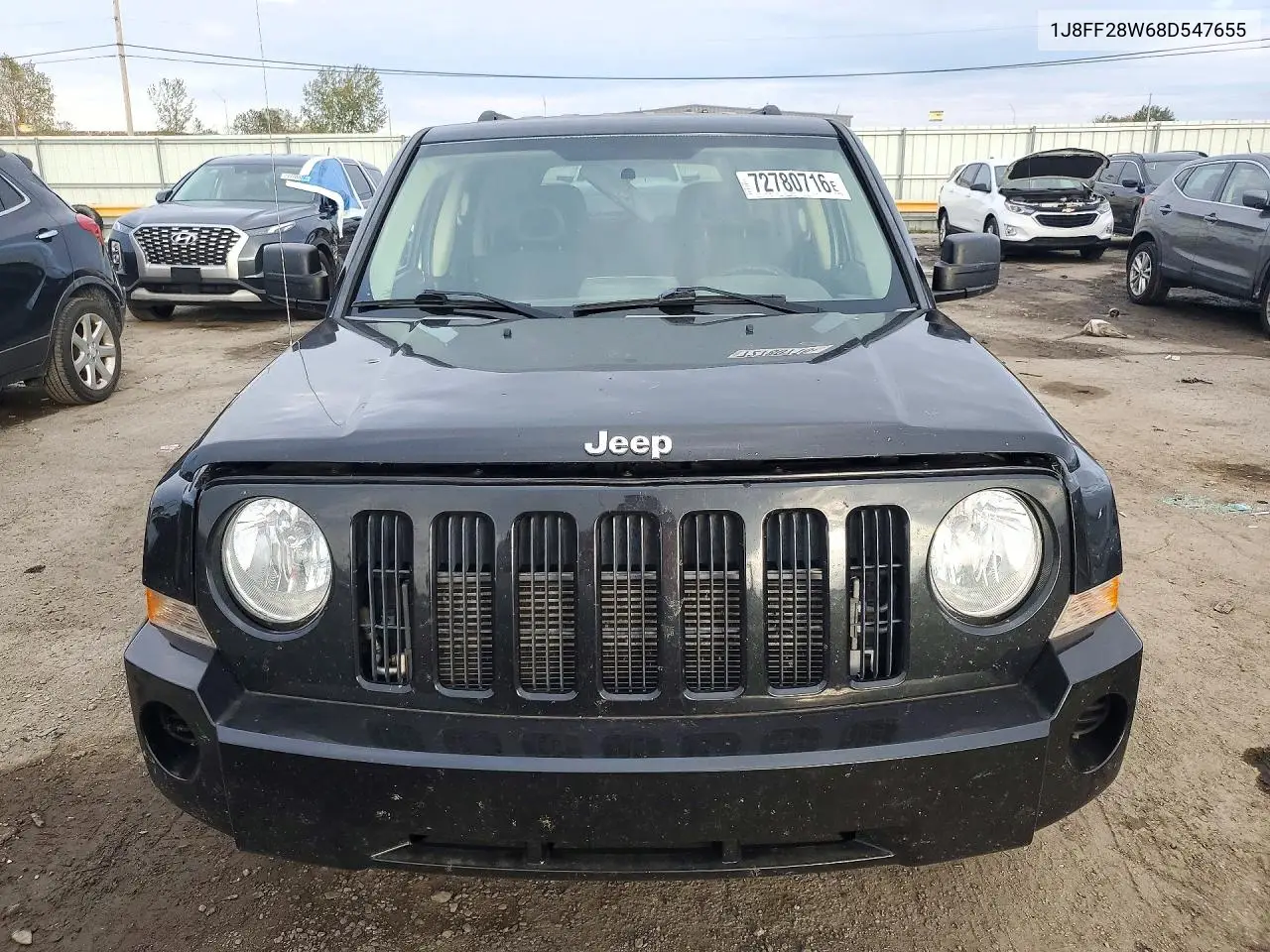 2008 JEEP LIBERTY (PATRIOT) VIN 1J8FF28W68D547655 — фото 5