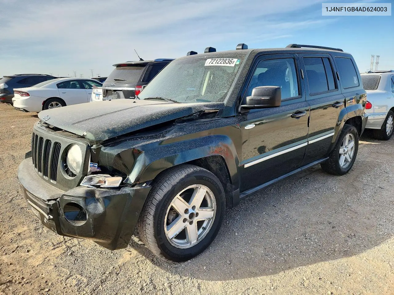 JEEP LIBERTY (PATRIOT) 2010, VIN 1J4NF1GB4AD624003