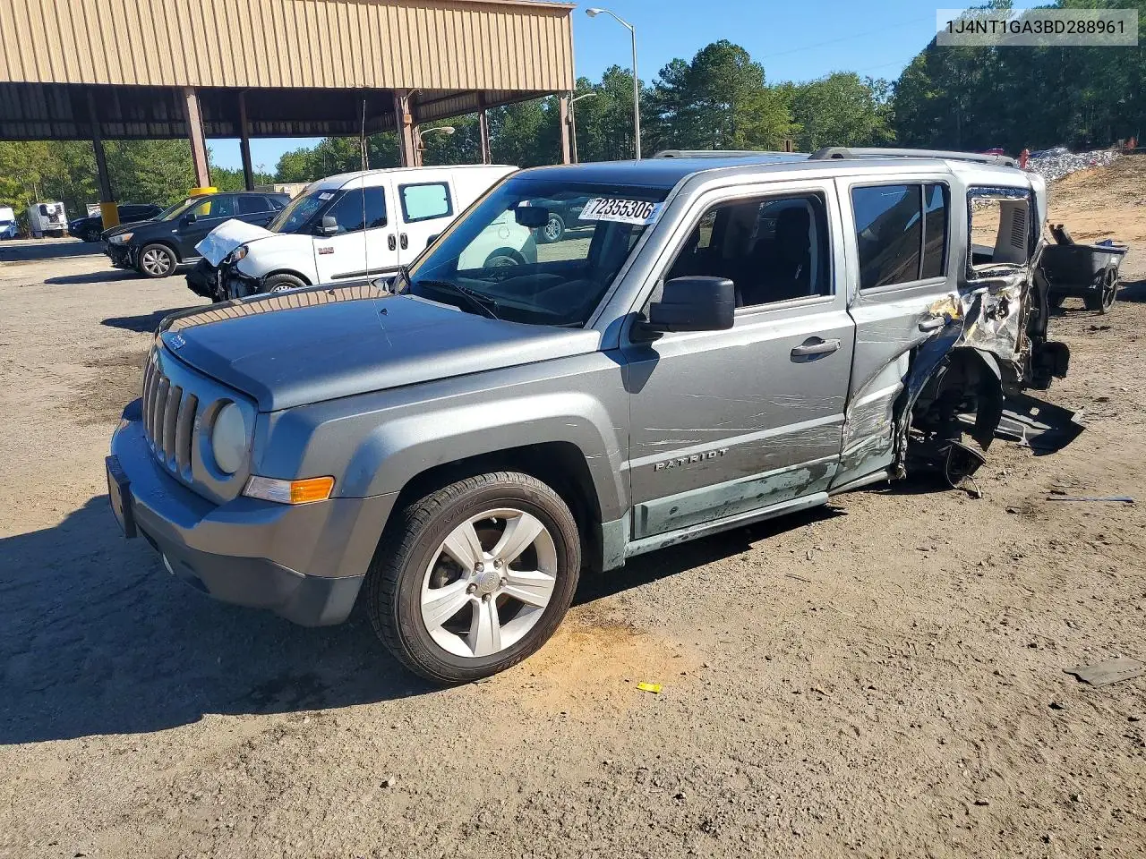 JEEP LIBERTY (PATRIOT) 2011, VIN 1J4NT1GA3BD288961