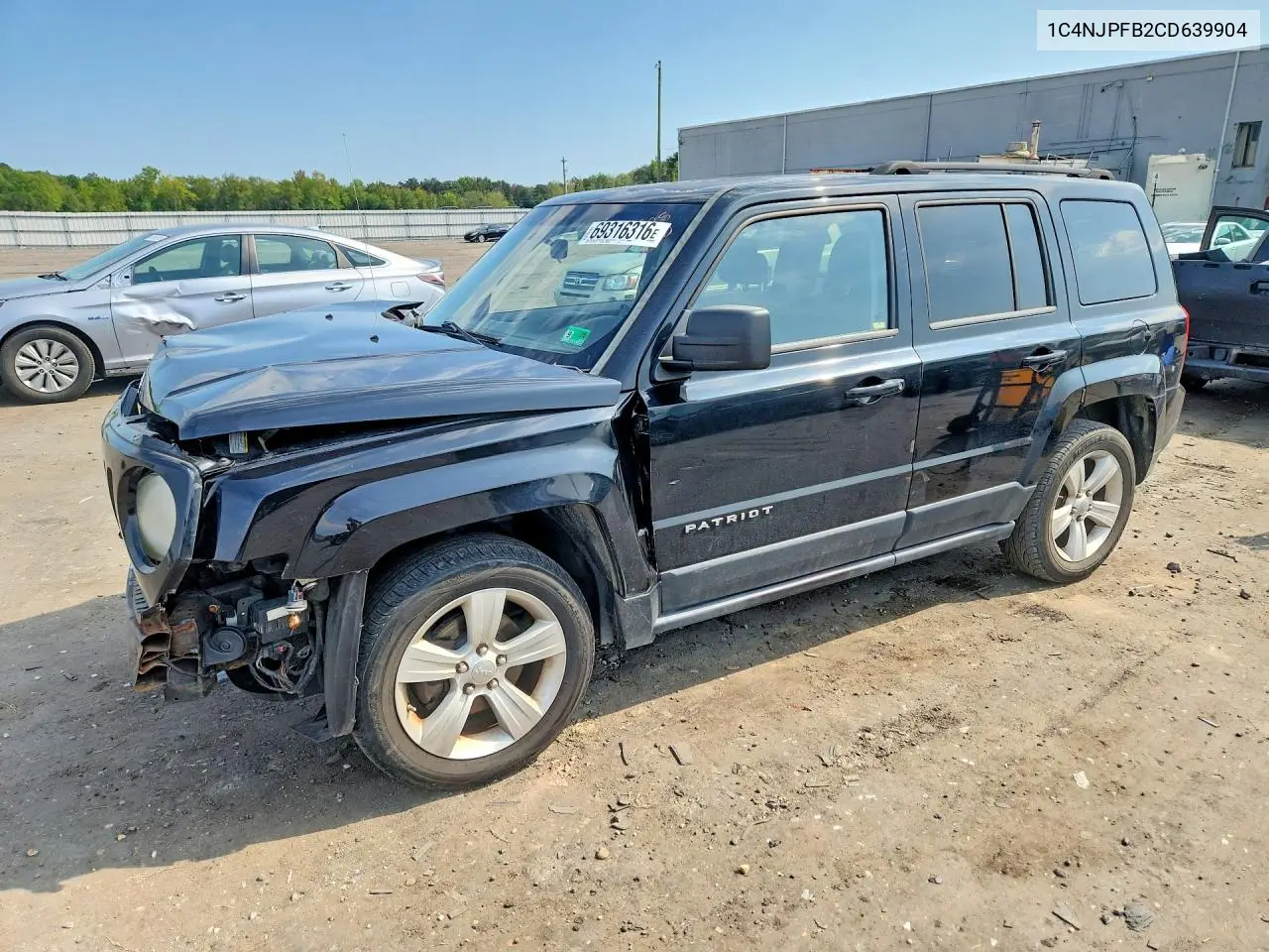 JEEP LIBERTY (PATRIOT) 2012, VIN 1C4NJPFB2CD639904