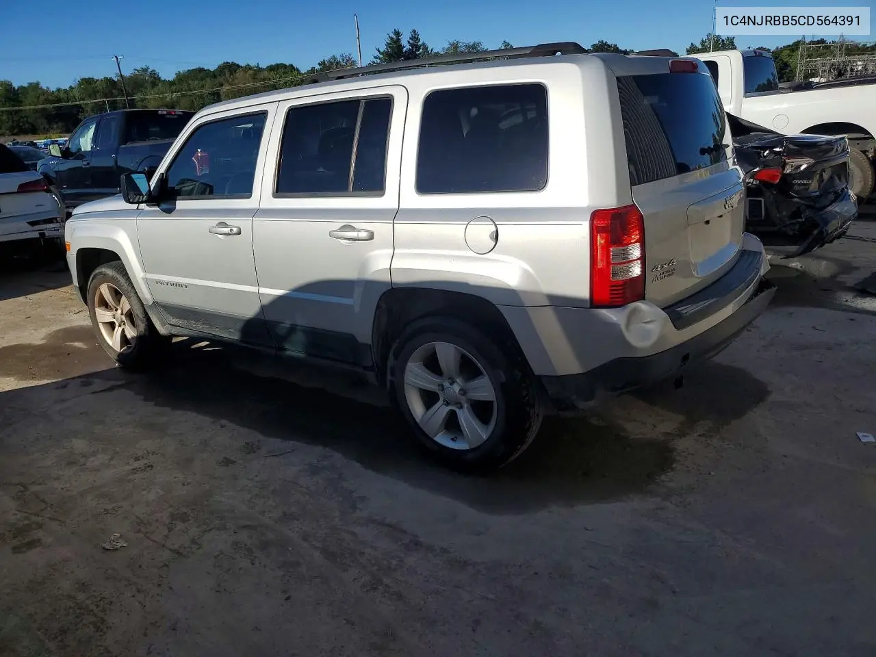 2012 JEEP LIBERTY (PATRIOT) VIN 1C4NJRBB5CD564391 — фото 2