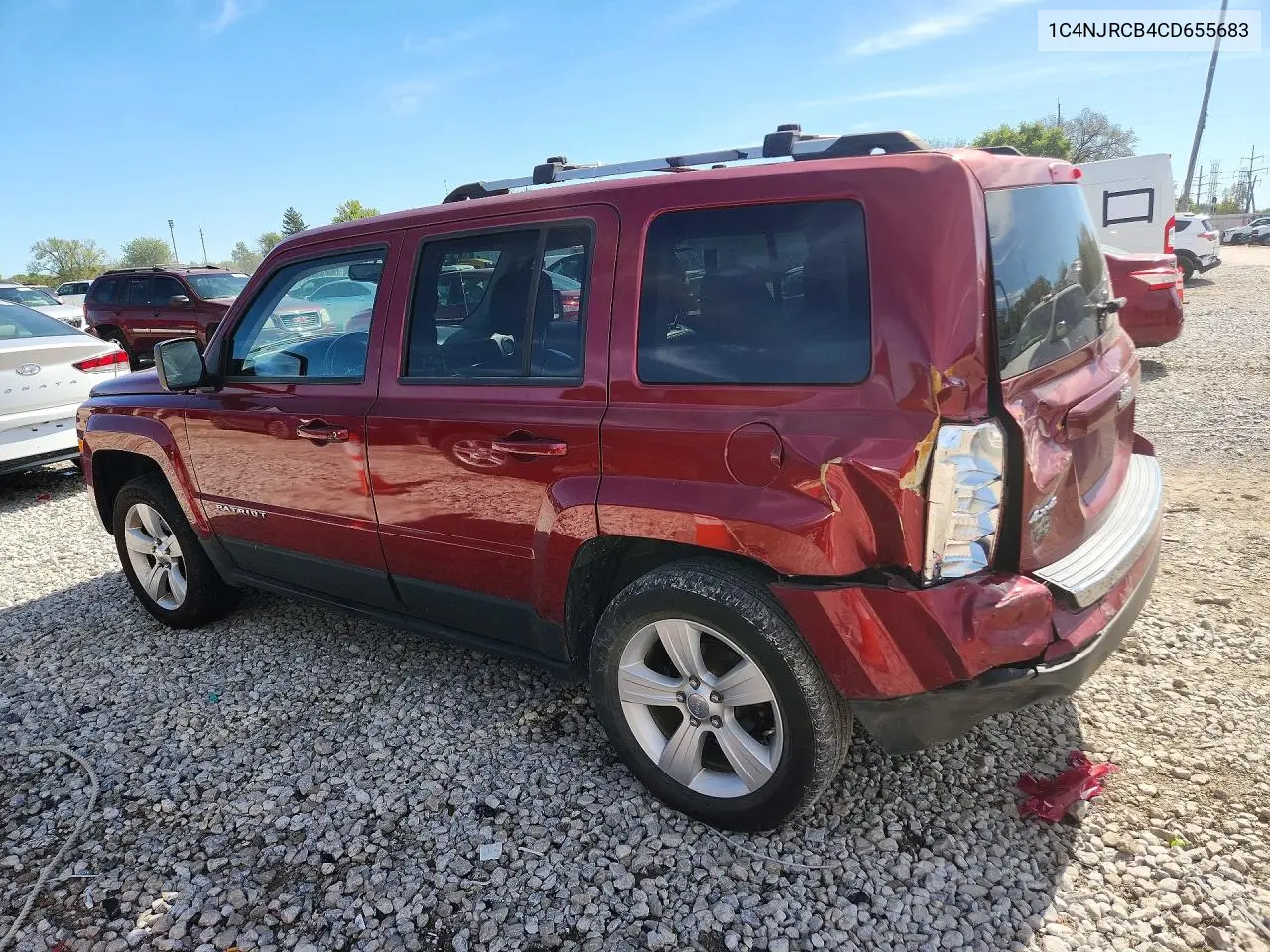 2012 JEEP LIBERTY (PATRIOT) VIN 1C4NJRCB4CD655683 — фото 2