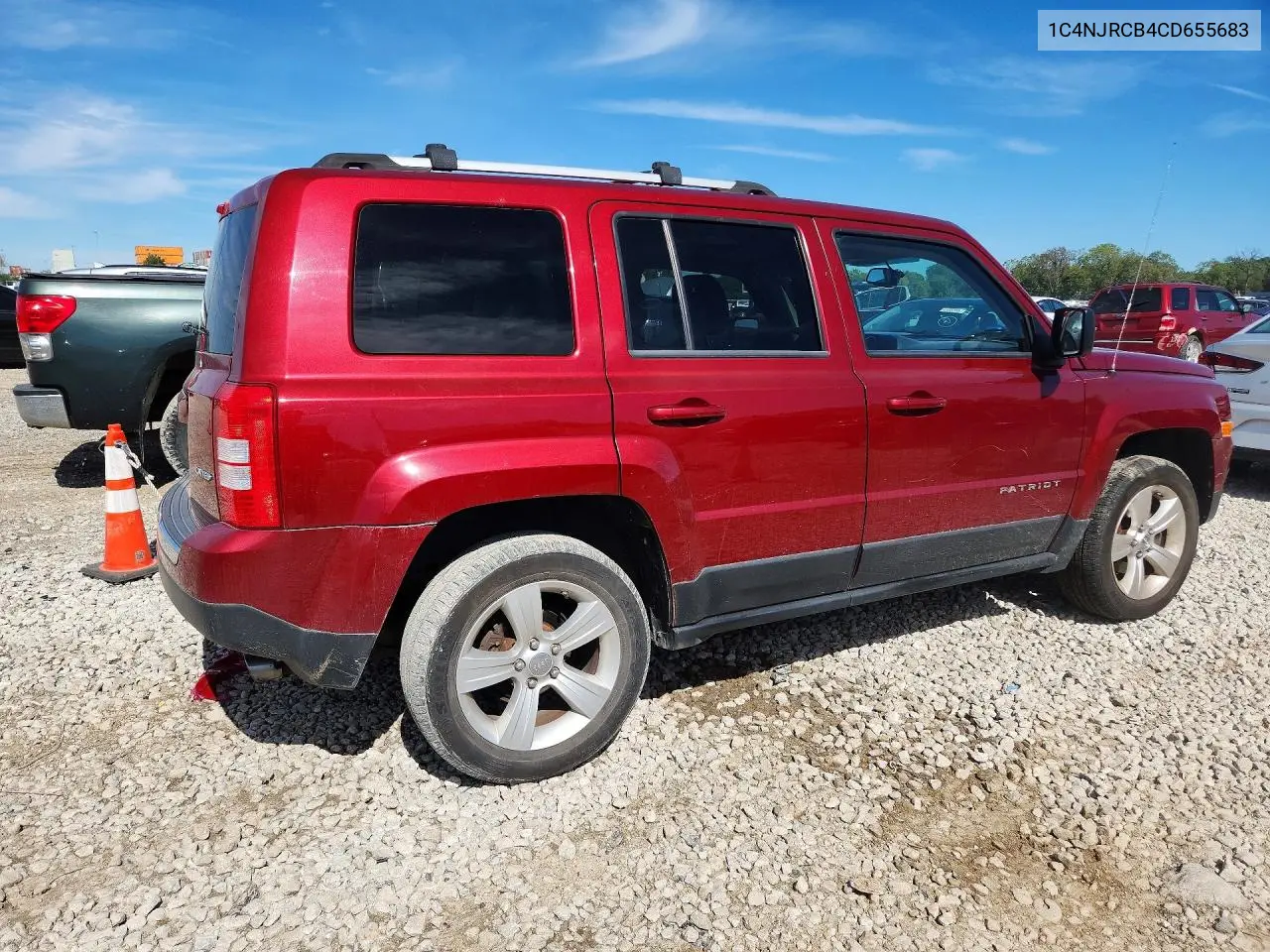 2012 JEEP LIBERTY (PATRIOT) VIN 1C4NJRCB4CD655683 — фото 3