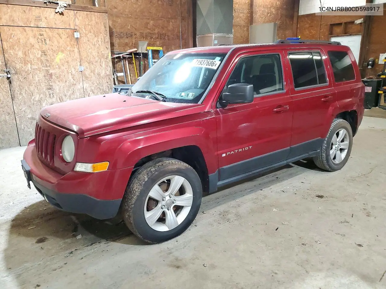 JEEP LIBERTY (PATRIOT) 2012, VIN 1C4NJRBB0CD598917