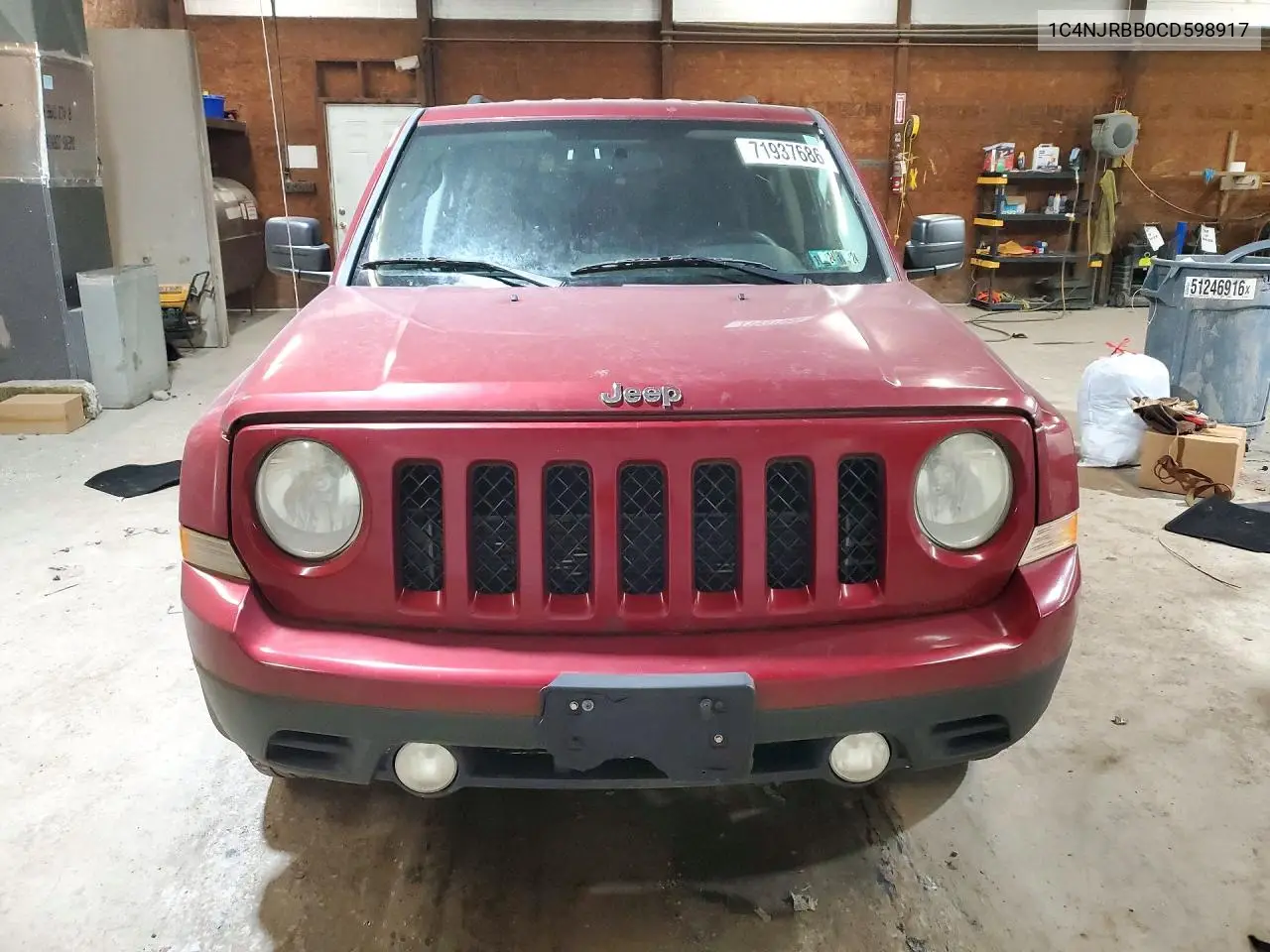 2012 JEEP LIBERTY (PATRIOT) VIN 1C4NJRBB0CD598917 — фото 5