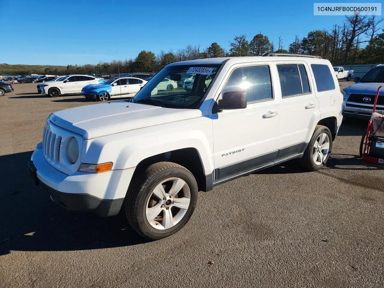 JEEP LIBERTY (PATRIOT) 2012, VIN 1C4NJRFB0CD600191