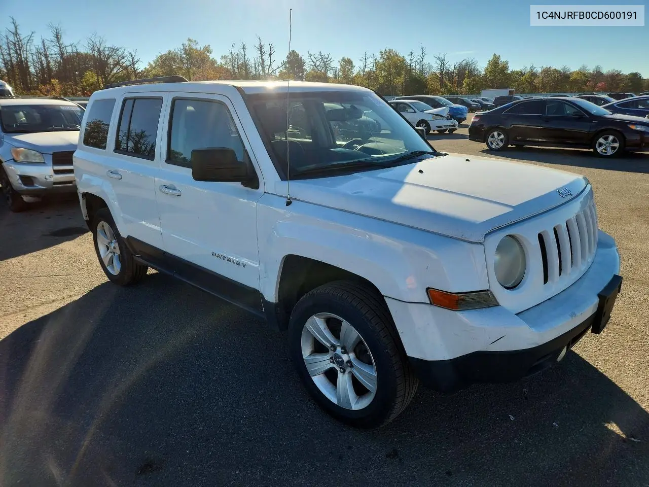 2012 JEEP LIBERTY (PATRIOT) VIN 1C4NJRFB0CD600191 — фото 4