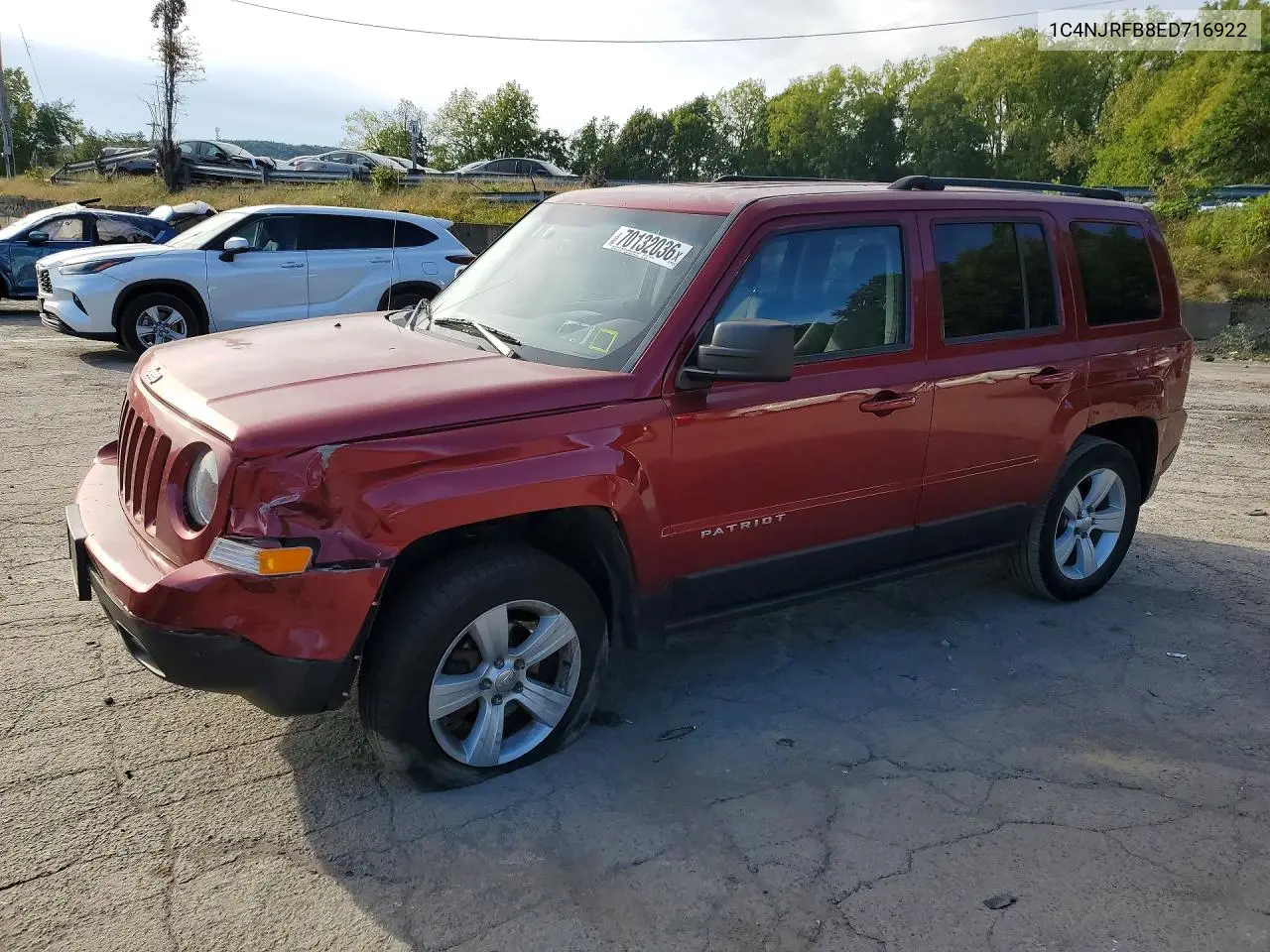 JEEP LIBERTY (PATRIOT) 2014, VIN 1C4NJRFB8ED716922