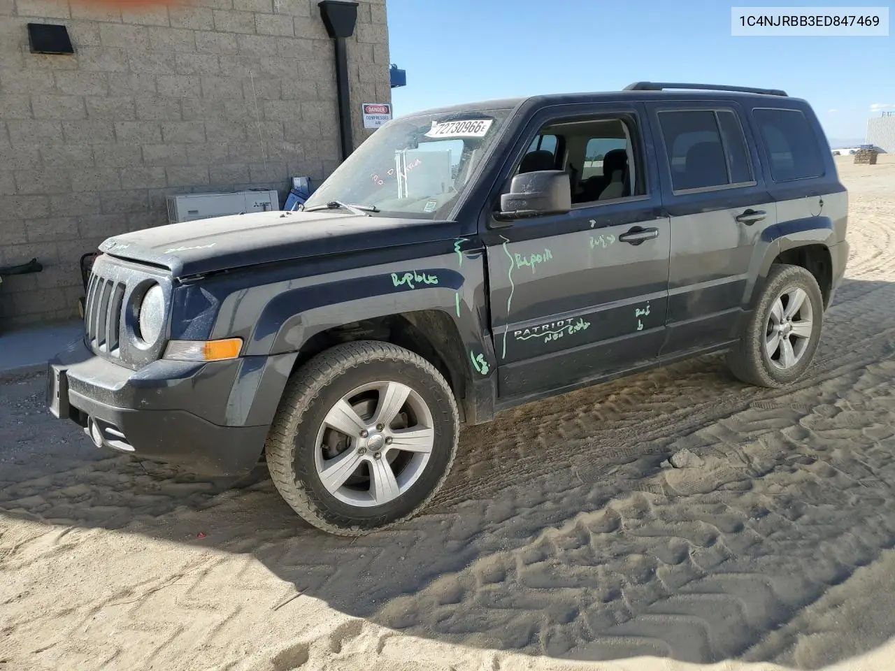 JEEP LIBERTY (PATRIOT) 2014, VIN 1C4NJRBB3ED847469