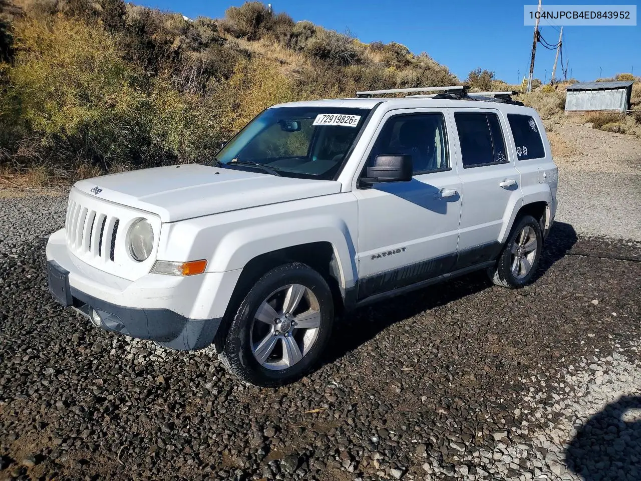 JEEP LIBERTY (PATRIOT) 2014, VIN 1C4NJPCB4ED843952