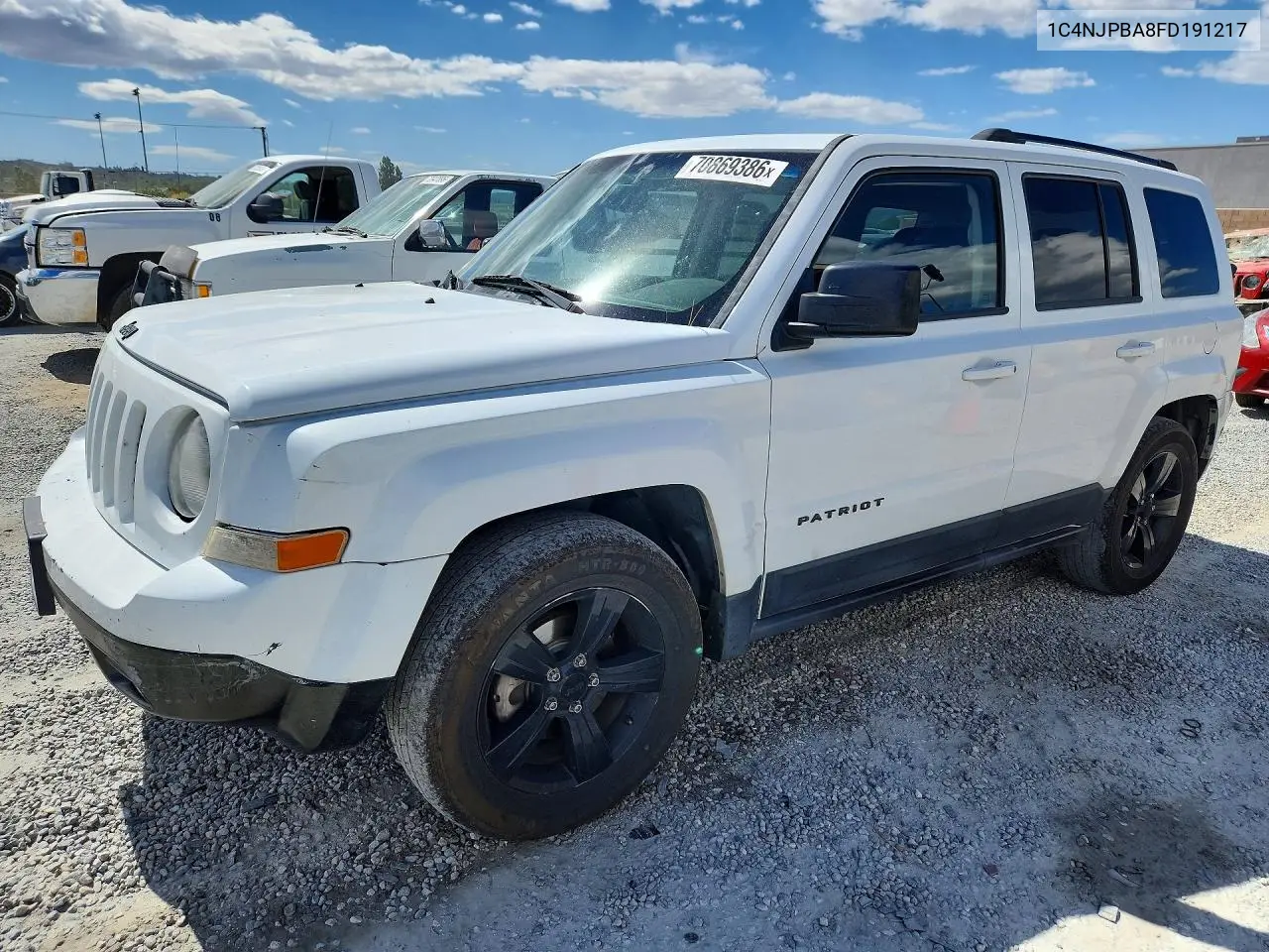 JEEP LIBERTY (PATRIOT) 2015, VIN 1C4NJPBA8FD191217