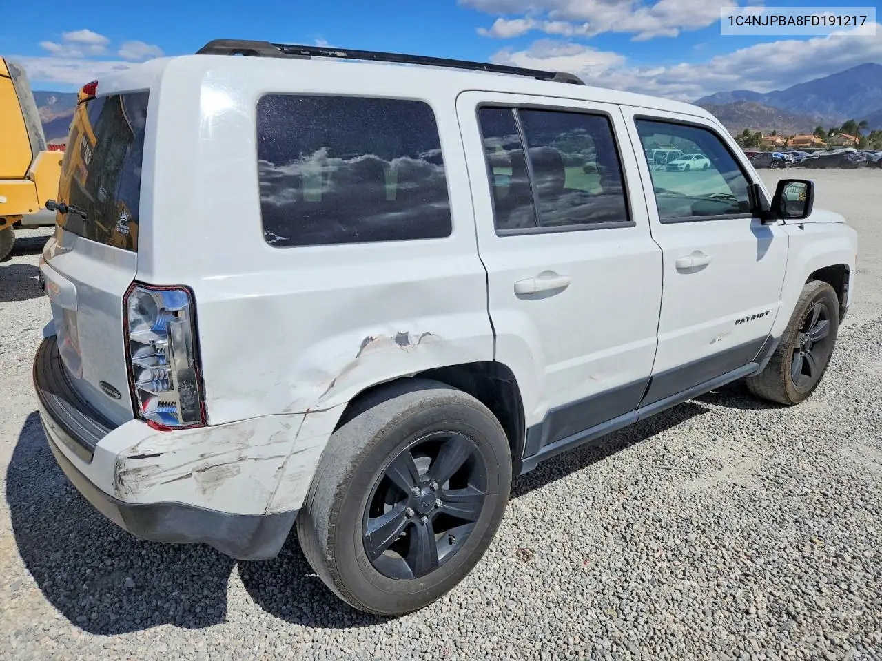 2015 JEEP LIBERTY (PATRIOT) VIN 1C4NJPBA8FD191217 — фото 3