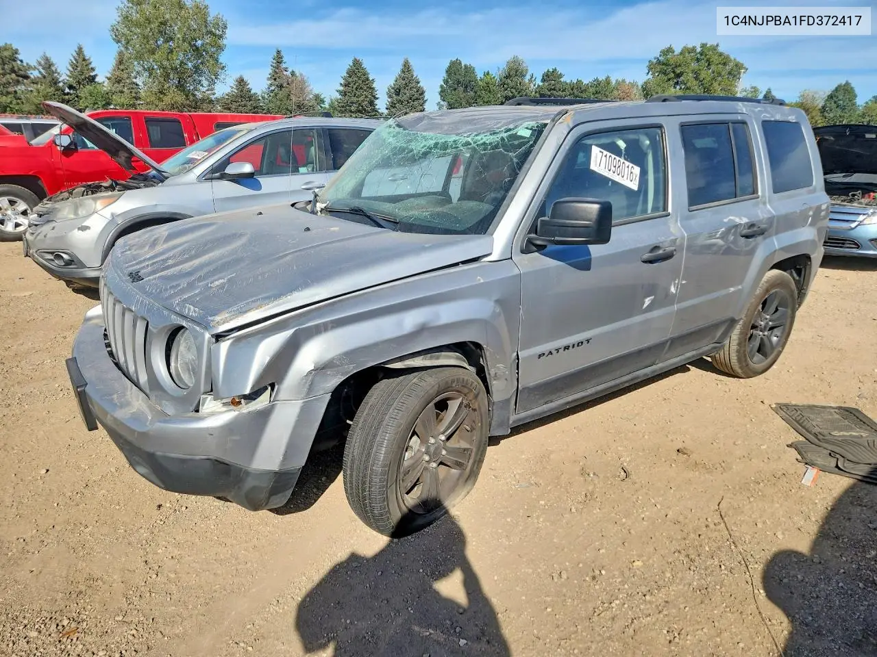 JEEP LIBERTY (PATRIOT) 2015, VIN 1C4NJPBA1FD372417