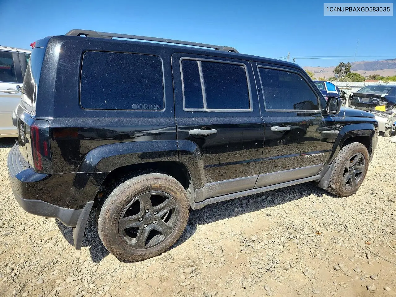 2016 JEEP LIBERTY (PATRIOT) VIN 1C4NJPBAXGD583035 — фото 3