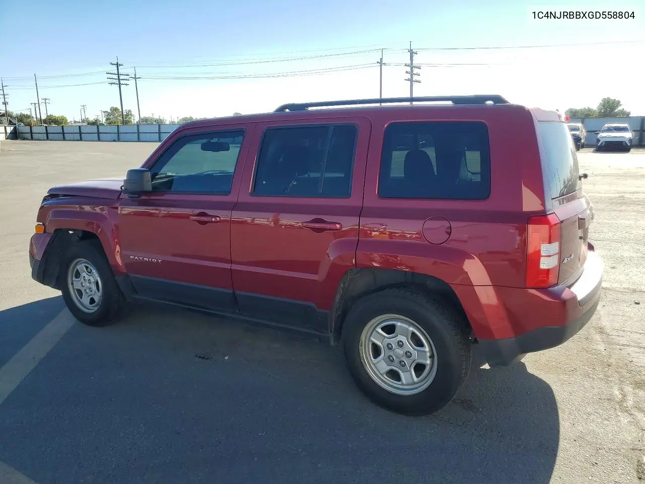 2016 JEEP LIBERTY (PATRIOT) VIN 1C4NJRBBXGD558804 — фото 2