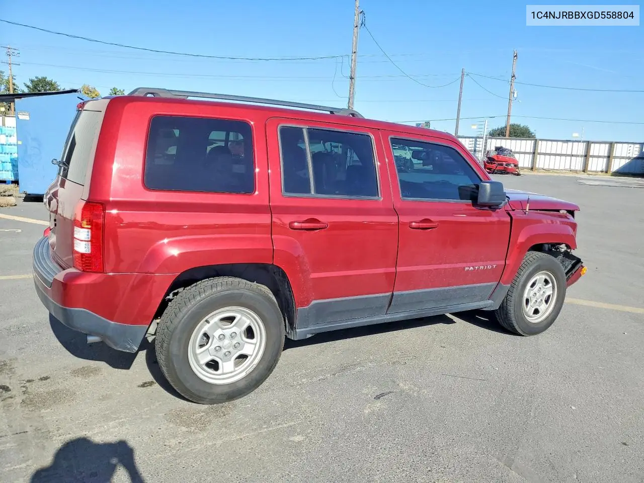 2016 JEEP LIBERTY (PATRIOT) VIN 1C4NJRBBXGD558804 — фото 3