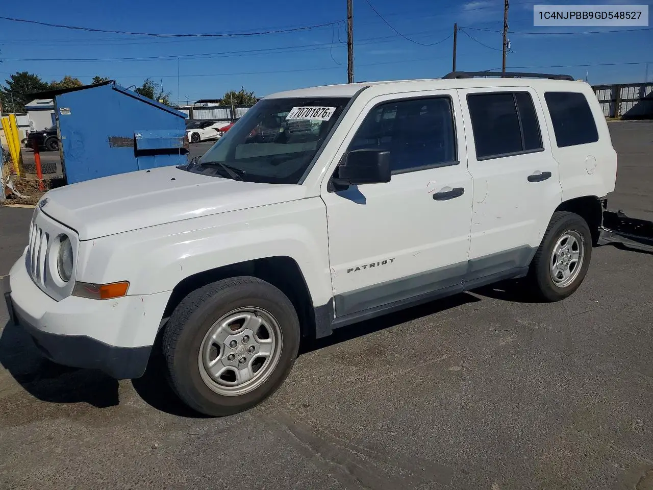 JEEP LIBERTY (PATRIOT) 2016, VIN 1C4NJPBB9GD548527