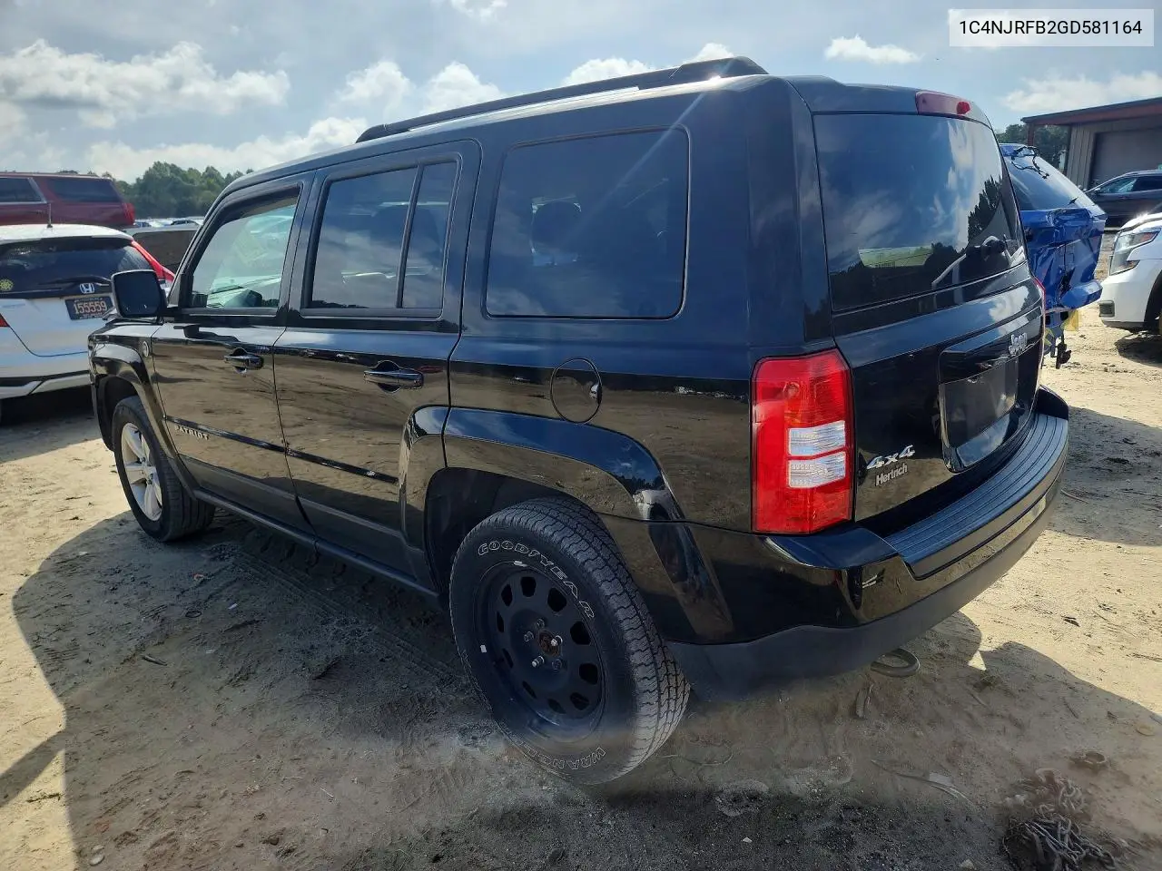 2016 JEEP LIBERTY (PATRIOT) VIN 1C4NJRFB2GD581164 — фото 2