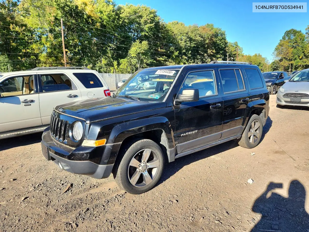 JEEP LIBERTY (PATRIOT) 2016, VIN 1C4NJRFB7GD534941