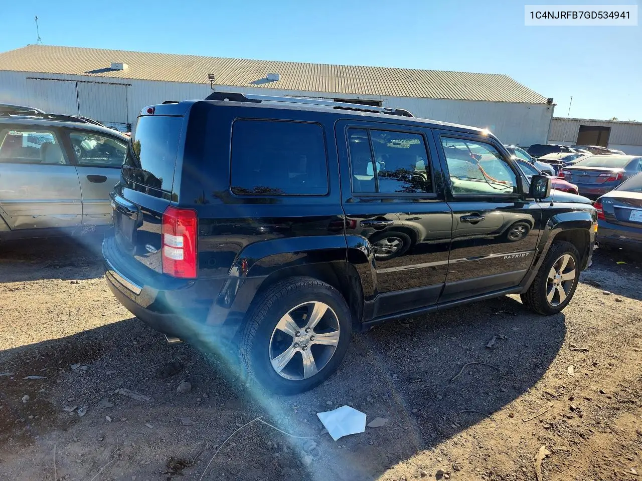 2016 JEEP LIBERTY (PATRIOT) VIN 1C4NJRFB7GD534941 — фото 3